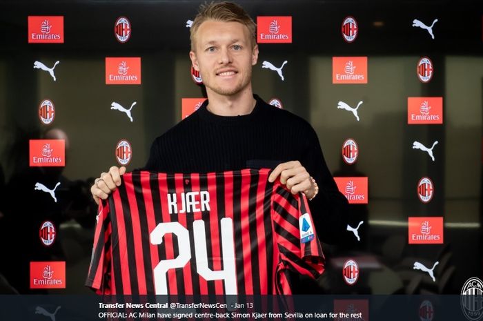 Bek pinjaman Sevilla, Simon Kjaer, dipertimbangkan untuk dipermanenkan statusnya oleh AC Milan.