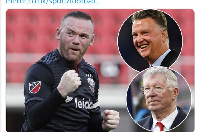 Wayne Rooney memberikan pendapatnya ketika dilatih oleh Sir ALex Ferguson dan Louis van Gaal saat masih bermain untuk Manchester United.