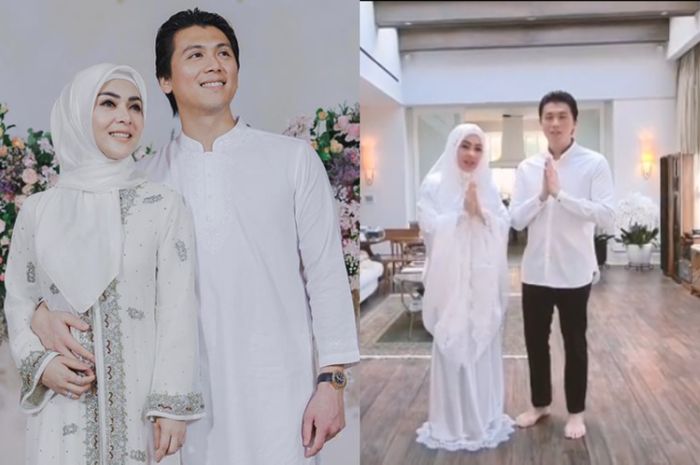 Syahrini dan Reino Barack rayakan idul fitri bersama keluarga