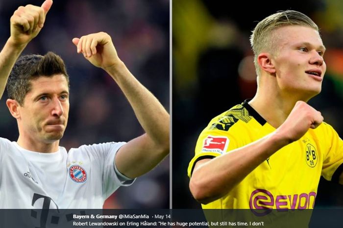 Kepergian Robert Lewandowski bisa mengagalkan rencana Manchester United merekrut striker Borussia Dortmund, Erling Haaland.