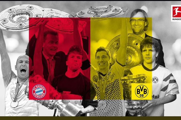 Duel sarat gengsi Bayern Muenchen vs Borussia Dortmund mentas di lanjutan Bundesliga pekan 28 di Signal Iduna Park, 26 Mei 2020.