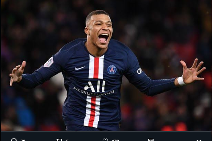 Penyerang Paris Saint-Germain, Kylian Mbappe, dikabarkan diminati oleh klub raksasa Liga Inggris, Liverpool.