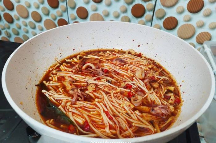 Resep Masakan Jamur Enoki Pedas Resep Masakan Jamur Enoki Pedas