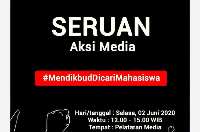 Poster demo pendidik di Jakarta