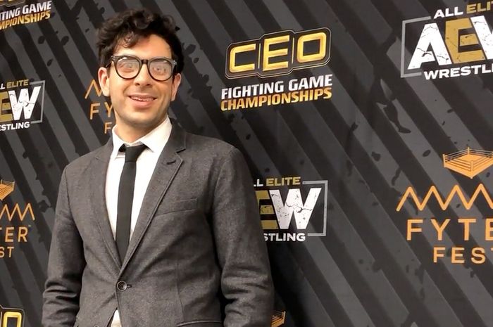 Presiden AEW, Tony Khan saat menghadiri acara perusahaannya tersebut.