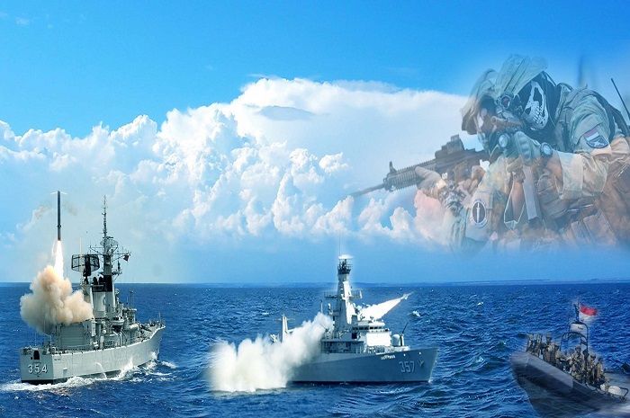Ilustrasi perang di Natuna