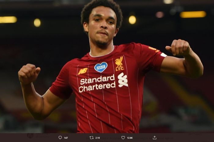 Bek sayap Liverpool, Trent Alexander-Arnold, menampilkan permainan yang kacau ketika timnya keok dari Southampton.