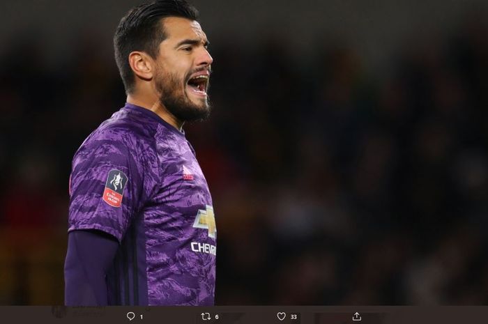 Kiper kedua Manchester United, Sergio Romero.