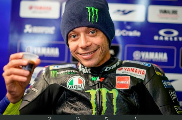 Pembalap tim pabrikan Yamaha, Valentino Rossi.