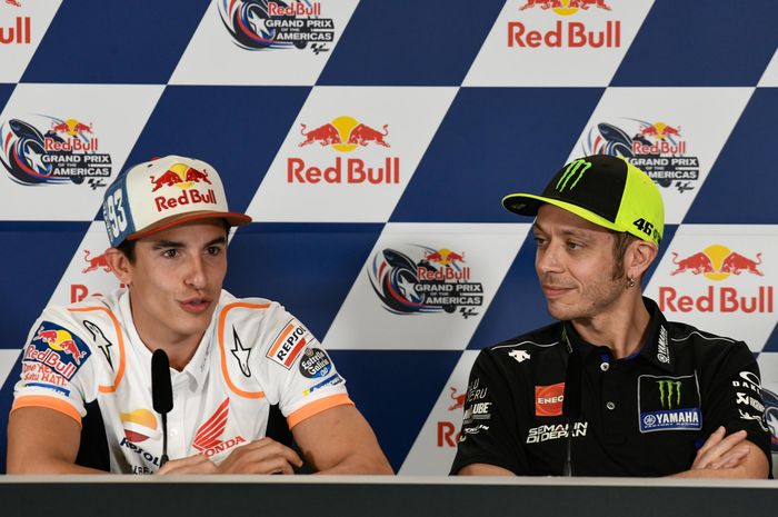 Kala Valentino Rossi Berjaya di MotoGP Andalusia, Marquez Justru Tak Berdaya.