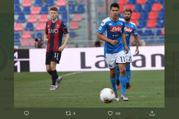 Napoli hanya mampu meraih satu angka saat bertandang ke markas Bologna, Stadion Renato Dell'Ara pada Rabu (15/7/2020) waktu setempat atau Kamis dini hari WIB.