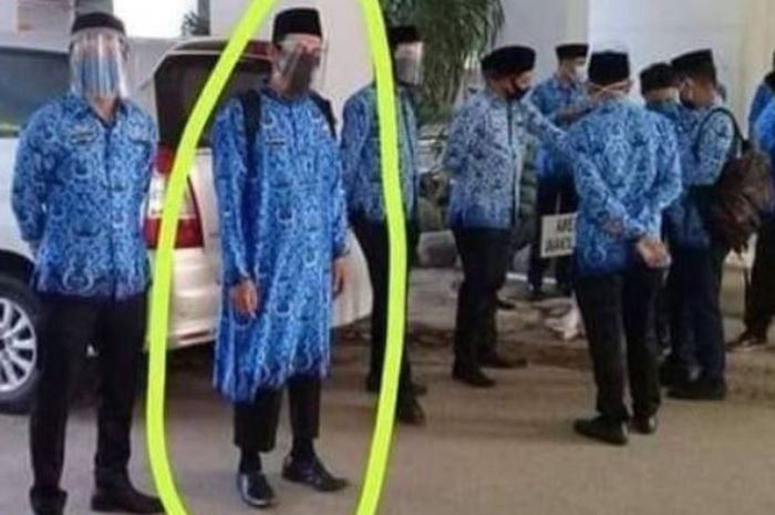 Viral Seorang ASN Pakai  Baju  Korpri Panjang  Politikus 