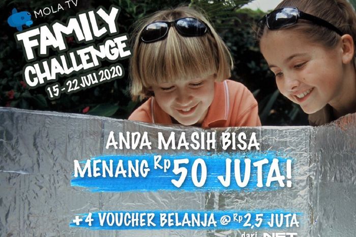 Mola TV Family Challenge berhadiah Rp 50 juta kembali digelar untuk tahap kedua.