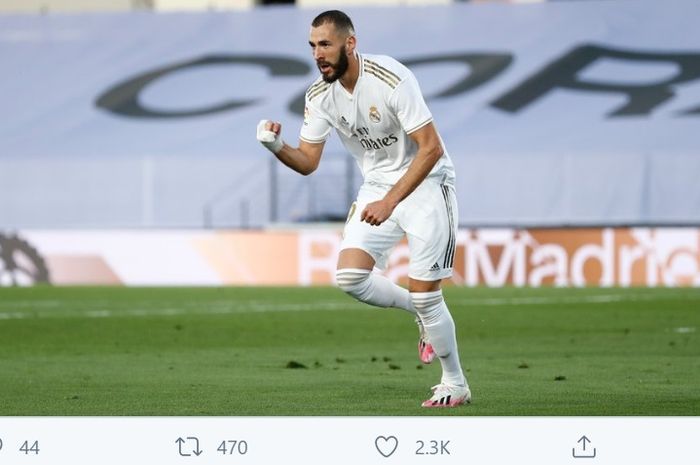 Striker gacor Real Madrid, Karim Benzema.