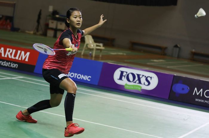 Pemain tunggal putri Indonesia,Putri Kusuma Wardani saat beraksi di PBSI Home Tournament, Hall Pelatnas Cipayung, Jakarta Timur, Rabu (22/7/2020).