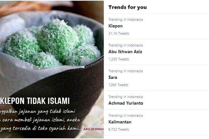 Viral Klepon Disebut  Jajanan yang Tidak Islami Begini 