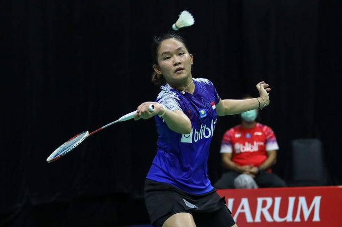 Pebulu tangkis tunggal putri, Ruselli Hartawan pada PBSI Home Tournament di pelatnas Cipayung, Jakarta, Rabu (22/7/2020).