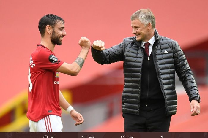 Bruno Fernandes menjadi pihak yang bisa saja memecat Ole Gunnar Solkjaer dan bukan Manchester United.