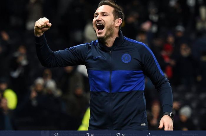 Pelatih Chelsea, Frank Lampard.