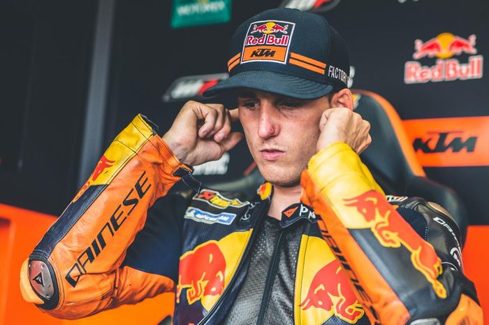 Pembalap KTM, Pol Espargaro, pada balapan MotoGP Andalusia di Sirkuit Jerez, Minggu (28/7/2020).