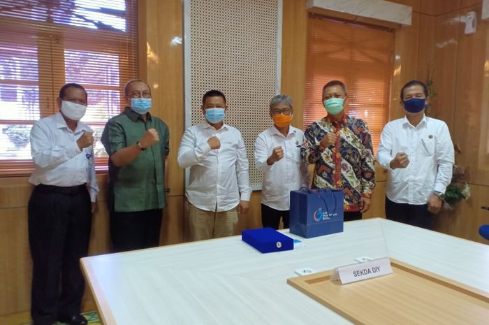 PT Liga Indonesia Baru saat berkunjung ke Pemerinah Provinsi Yogyakarta, Rabu 29/7/2020.