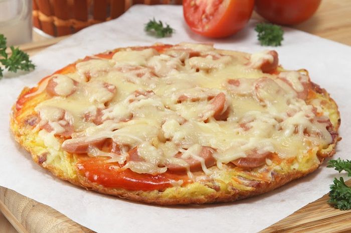 Hashbrown Omelet Pizza