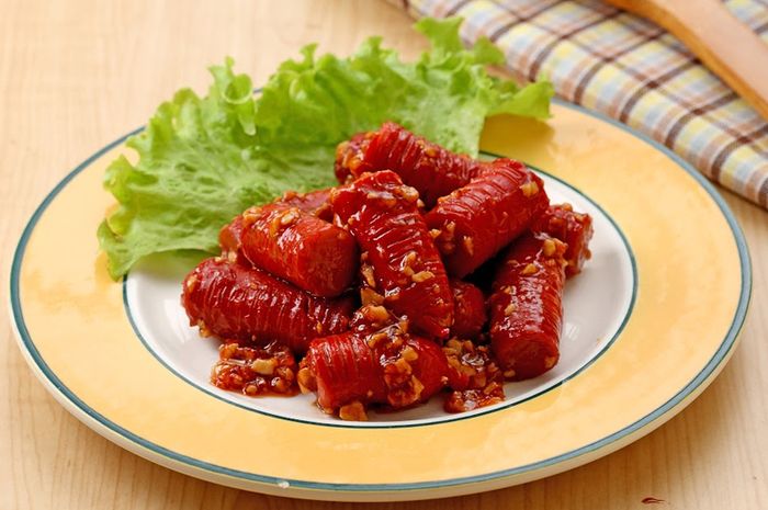 Resep <a href='https://jakarta.tribunnews.com/tag/sosis-masak-saus' title='Sosis&nbsp;Masak&nbsp;Saus'>Sosis&nbsp;Masak&nbsp;Saus</a>, Menu Camilan yang Pasti Bikin Si Kecil Rebutan