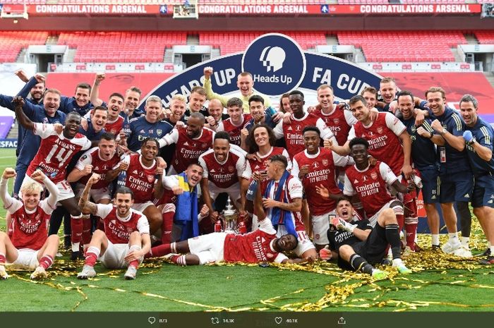 Arsenal menjuarai Piala FA edisi 2019-2020.