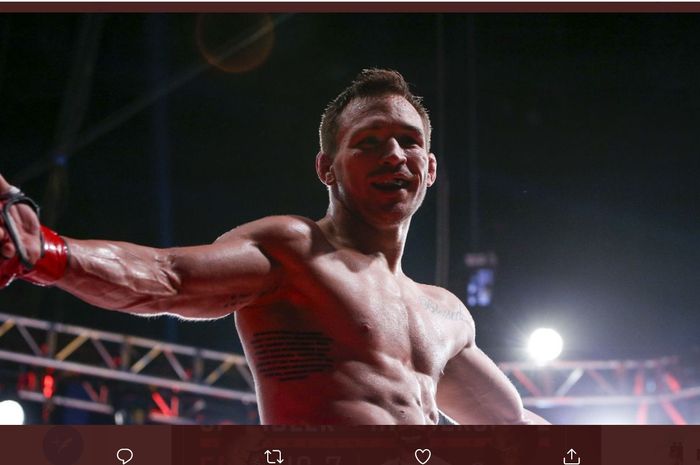 Michael Chandler, menyelesaikan kontraknya di Bellator MMA dengan kemenangan impresif di Bellator 243, Jumat (7/8/2020).