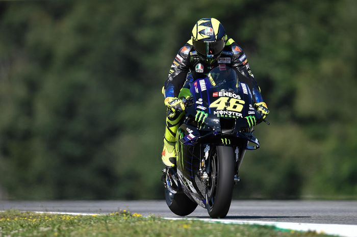 Pembalap MotoGP dari tim Monster Energy Yamaha, Valentino Rossi.