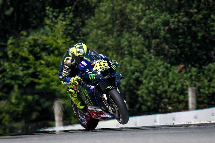 Pembalap Yamaha Monster Energy, Valentino Rossi.