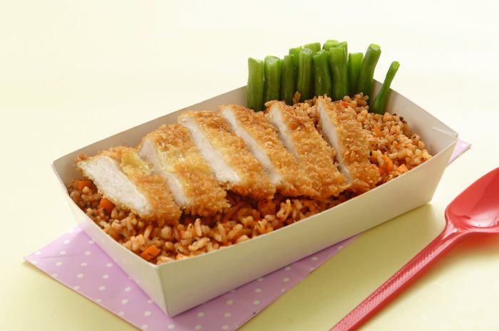 Nasi Tomat Ayam Katsu
