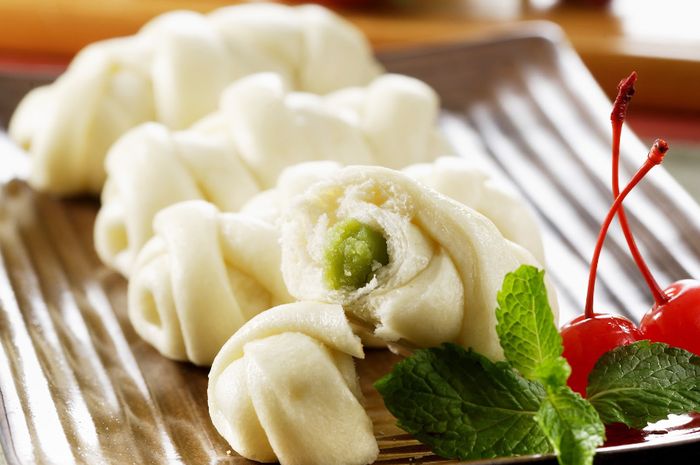 Bakpao Pandan Kacang Hijau