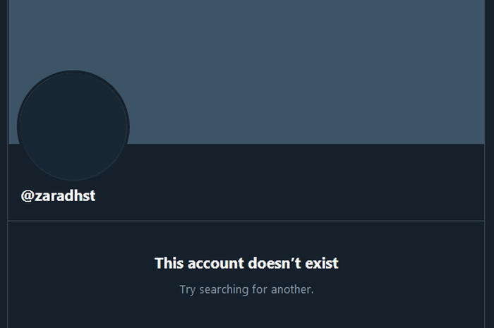 Akun twitter Adhisty Zara
