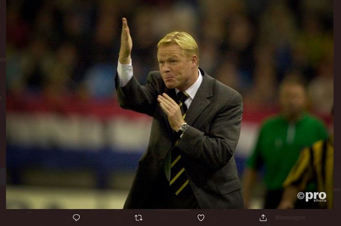 Ronald Koeman saat menukangi klub Belanda, Vitesse Arnhem, pada 2000-2001.