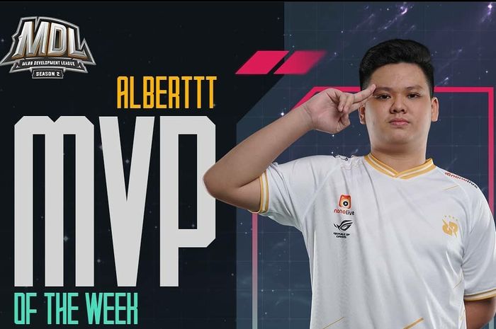 Alberttt from RRQ Sena became MVP of the week at MDL Season 2 week 1