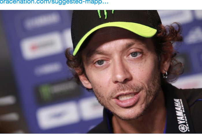 Pembalap Monster Energy Yamaha, Valentino Rossi.