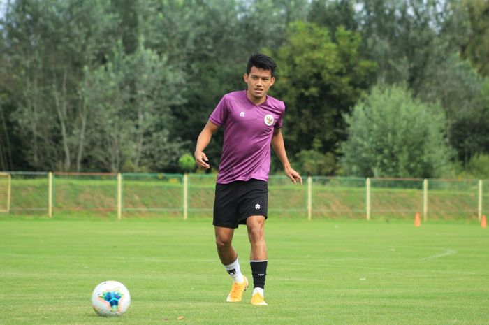 Gelandang FK Radnik Surdulica, Witan Sulaeman, saat mengikuti pemusatan latihan timnas U-19 Indonesia di Kroasia.