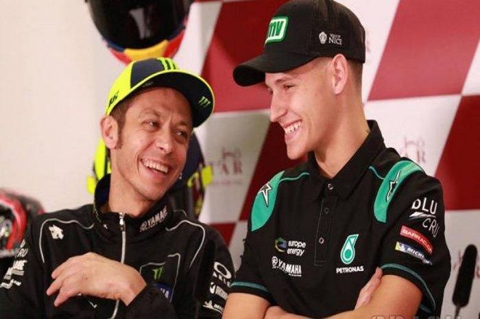 Ilustrasi. Valentino Rossi dan Fabio Quartararo kebingungan soal peran Jorge Lorenzo di MotoGP 2020.