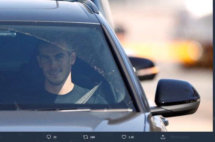 Gareth Bale tiba di London guna meneken kontrak dengan Tottenham Hotspur pada 18 September 2020.