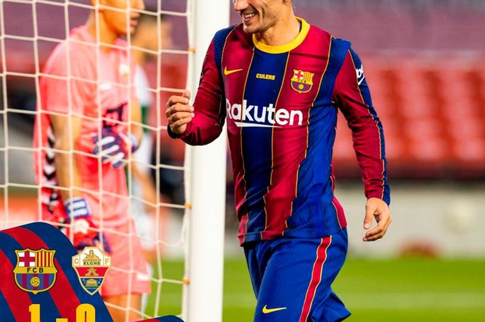 Barcelona menang tipis 1-0 atas El Che dalam partai Joan Gamper Trophy di Camp Nou, Sabtu (19/9/2020). 