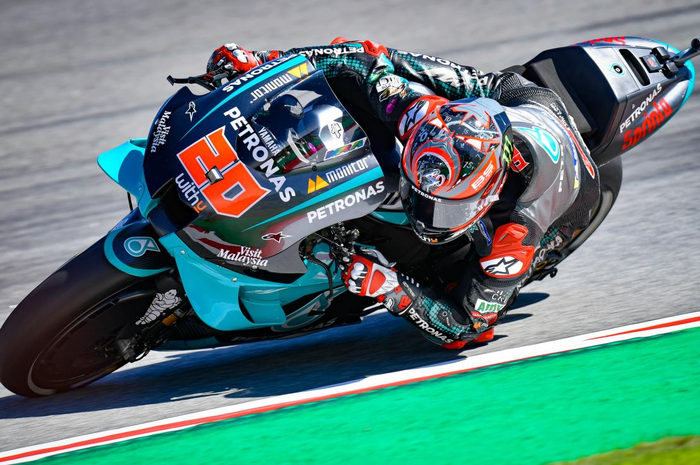 Pembalap MotoGP dari tim Petronas Yamaha SRT, Fabio Quartararo.