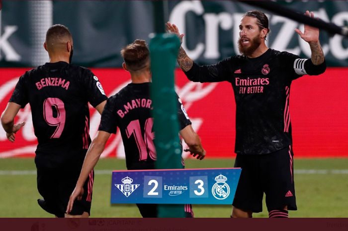 Real Madrid mengalahkan Real Betis 3-2 di Liga Spanyol, Sabtu (26/9/2020) di Benito Villamarin.