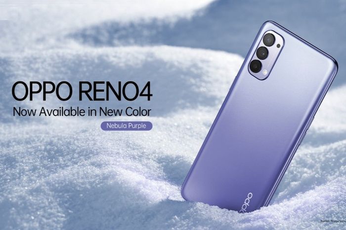 OPPO Perkenalkan Reno4 Warna Baru Nebula Purple, Lanjutkan Trendsetter