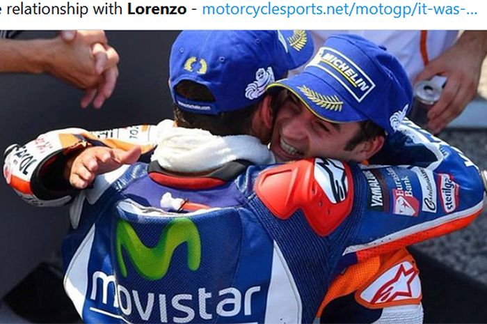 Jorge Lorenzo (kiri) dan Dani Pedrosa (kanan) ketika menjadi rival di MotoGP.