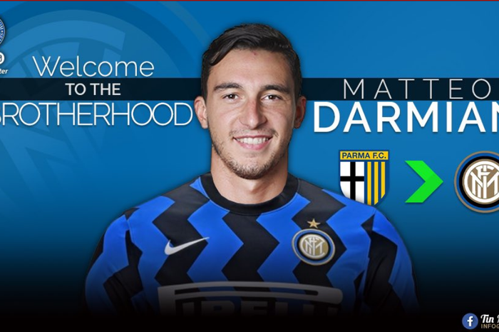 Matteo Darmian resmi dipinjamkan ke Inter Milan.