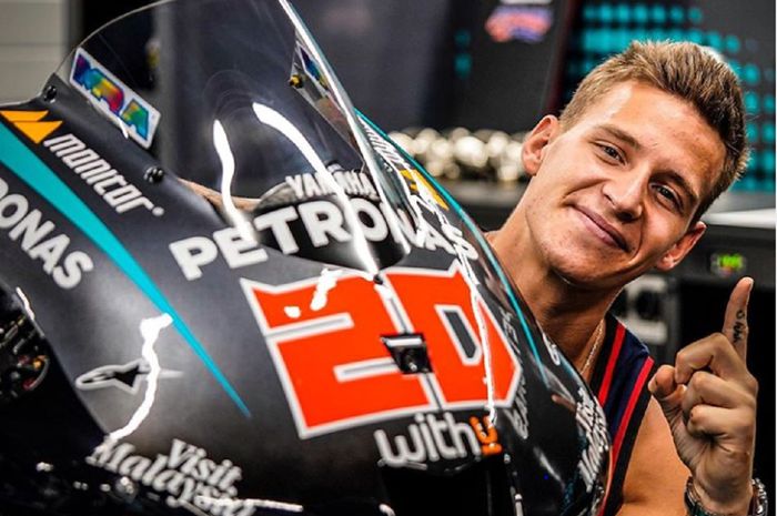 Pembalap Petronas Yamaha Fabio Quartararo mencetak waktu tercepat dalam kualifikasi MotoGP Prancis 2020.