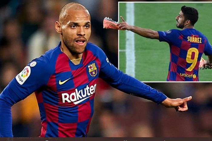 Penyerang Barcelona, Martin Braithwaite, menjadi pemain yang mengenakan nomor punggung 9 berikutnya pasca-kepergian Luis Suarez ke Atletico Madrid.