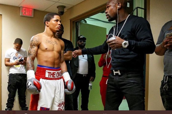 Gervonta Davis dan Floyd Mayweather Jr.