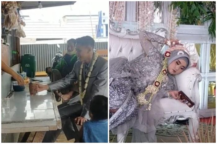 Terlalu Santuy Pengantin Pria ini Malah Enak enak Ngopi Terlalu Santuy Pengantin Pria ini Malah Enak enak Ngopi